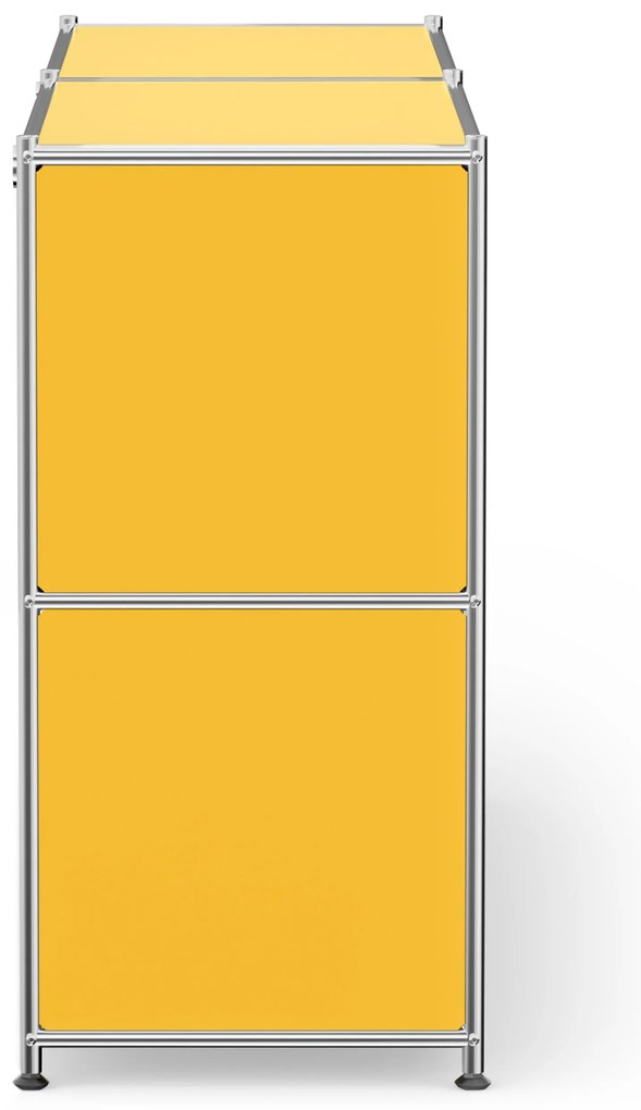Kovový regál »CN3« s výklopnými priehradkami, žltý