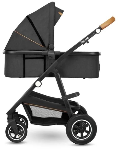 Lionelo - Kombinovaný kočík 2v1 AMBER Šedý grafit