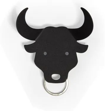 Vešiačik na kľúče Qualy Bull Key Holder, býk čierny