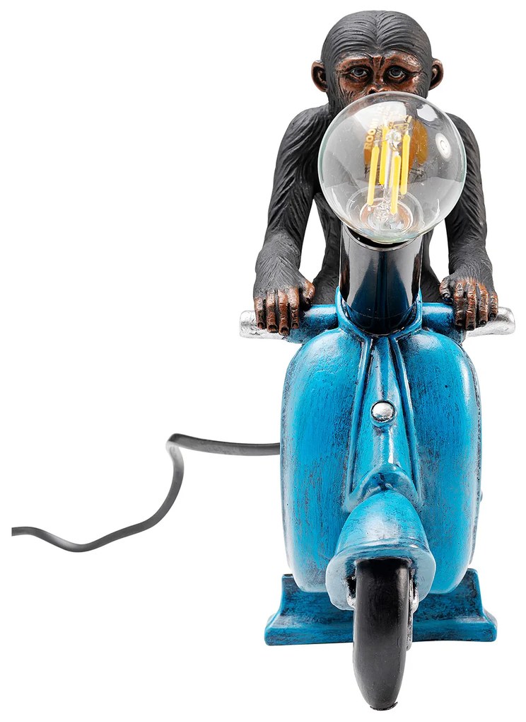 Monkey stolová lampa modro-čierna