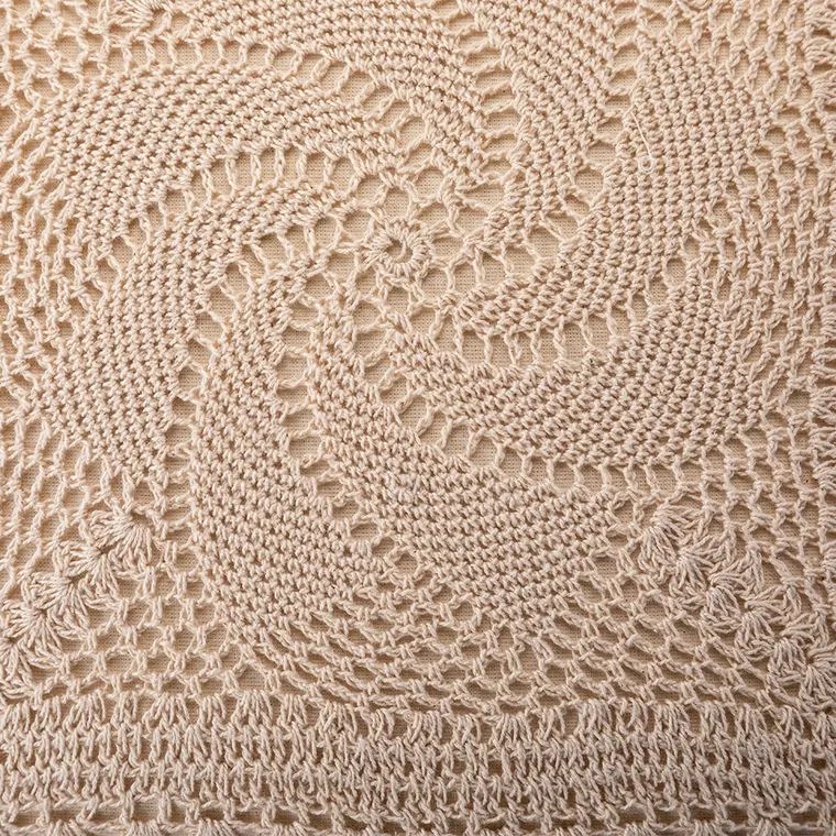 Sada 3 ks háčkovaných obliečok na vankúšiky 40 x 40 cm