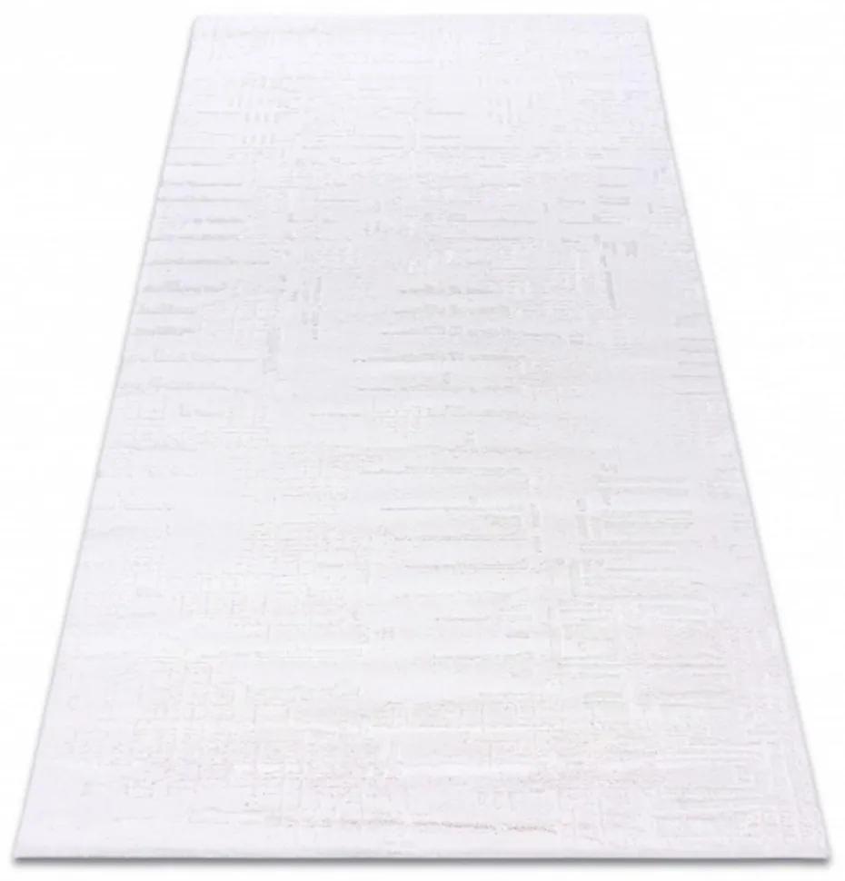 Luxusný kusový koberec akryl Ilona smotanovobiely 100x200cm
