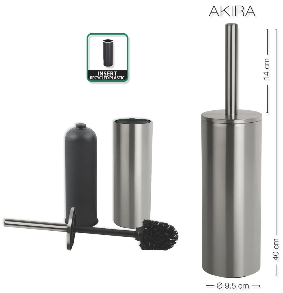 Spirella WC kefa Nyo/Akira, kefovaná nehrdz. oceľ