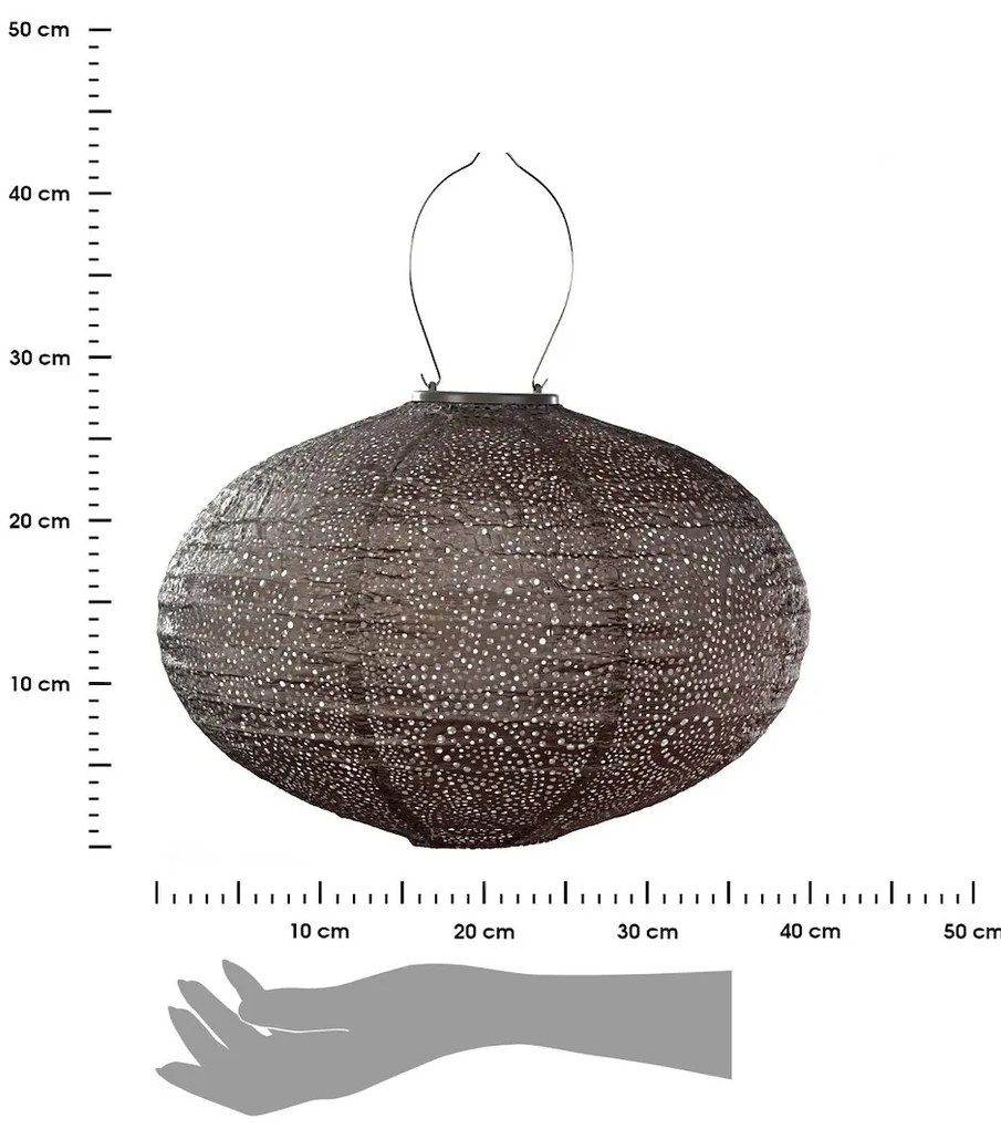 Lumiz SOLÁRNY LAMPÁŠ OVAL 27X40 CM BÉŽOVÁ