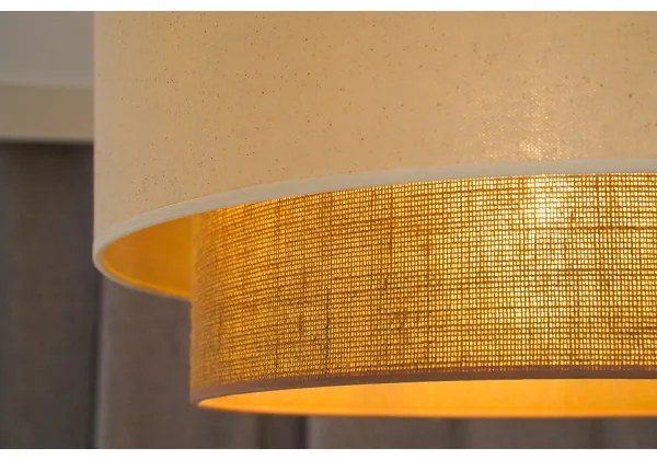 Duolla - Luster na lanku BOHO 1xE27/40W/230V pr. 45 cm krémová/hnedá