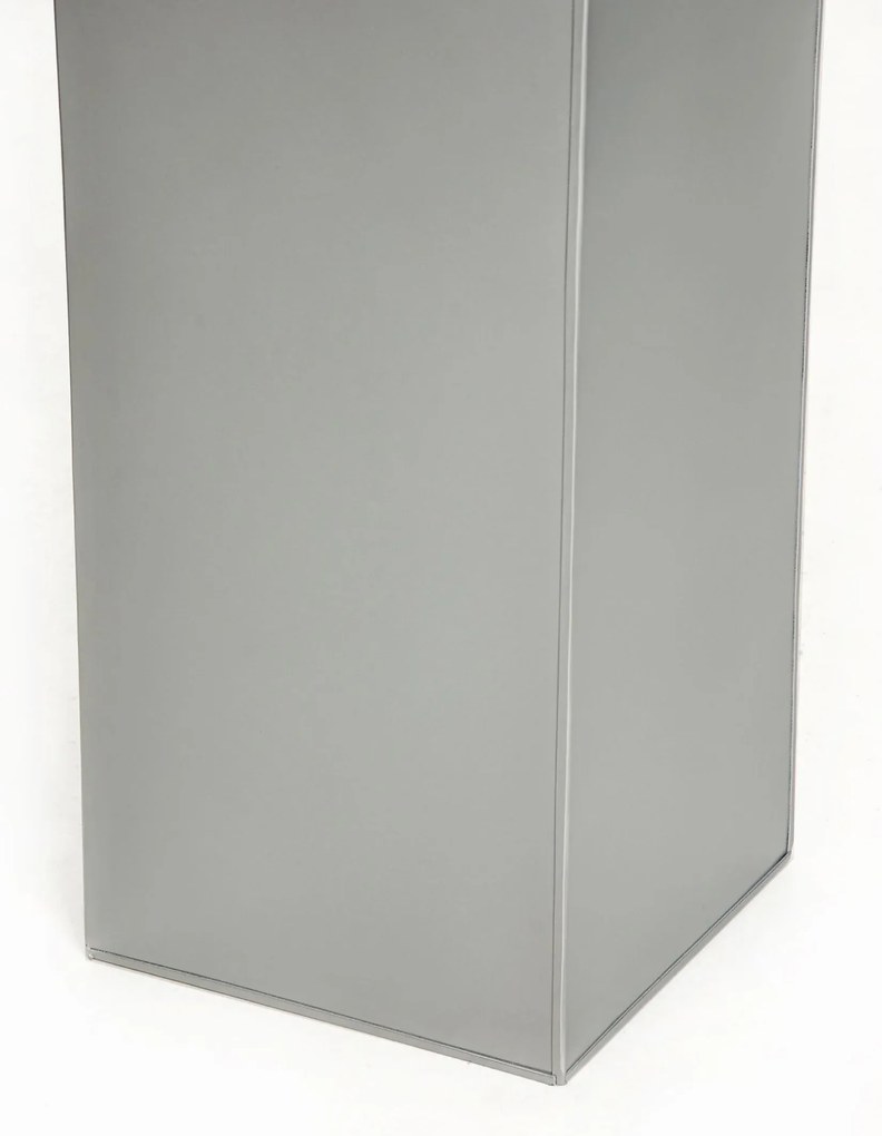 Kvetináč BLOCK, pozink, výška 80 cm, strieborný, vr. zavlaž. systému