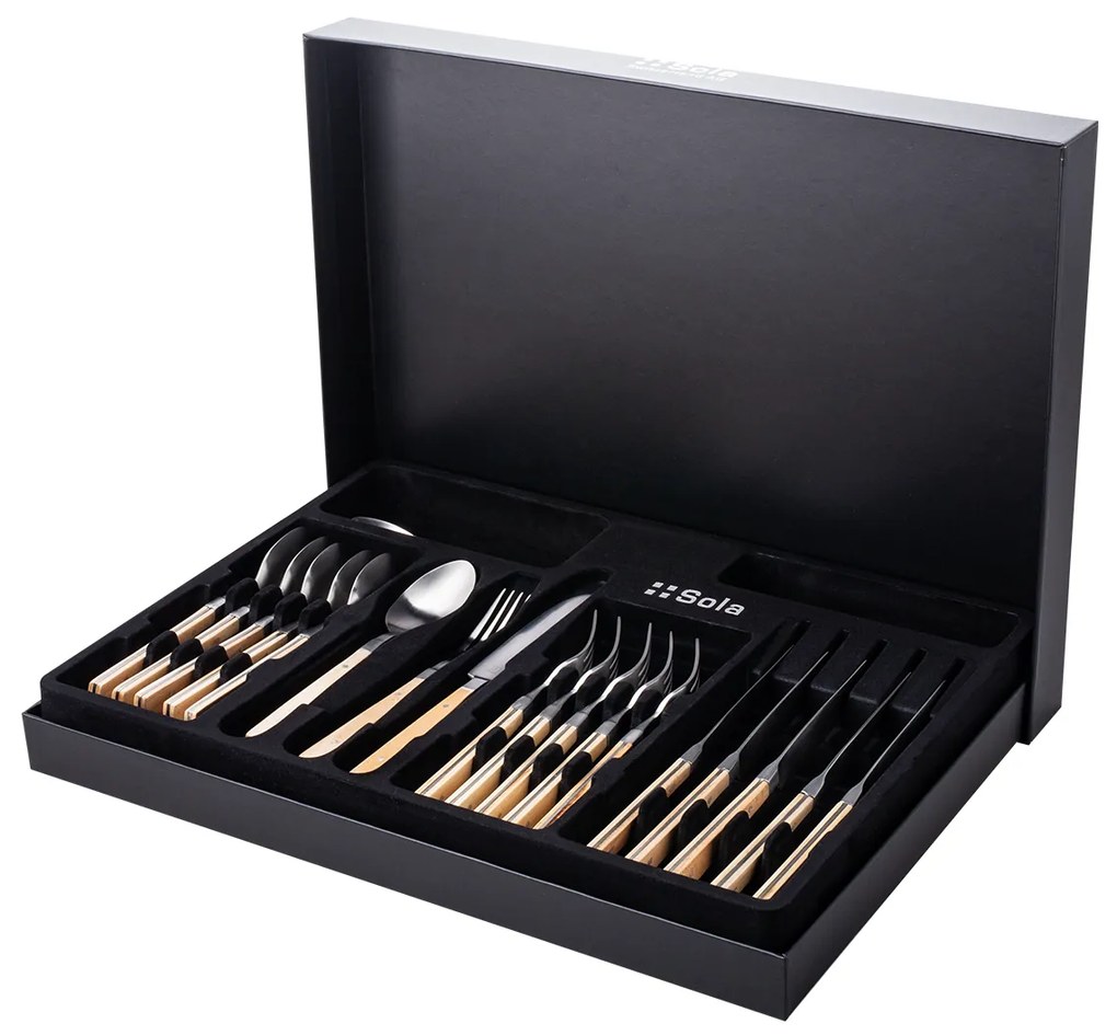 Príborový set 24 ks – Image Maple Wood - 134045