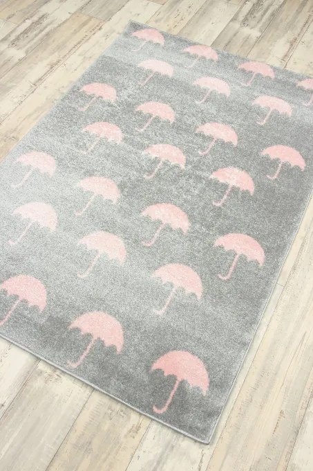 Detský koberec Kiddy 5075GP sivý