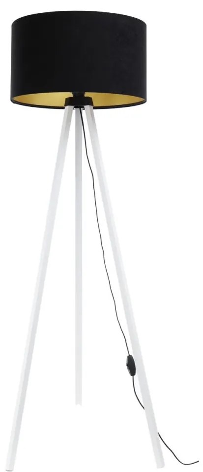 Stojacia lampa STANDART 1xE27/60W/230V čierna/biela