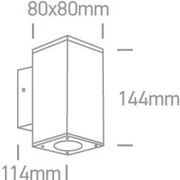 Vonkajšie nástenné svietidlo ONE LIGHT ext. nástenné svietidlo 67138A/AN/W