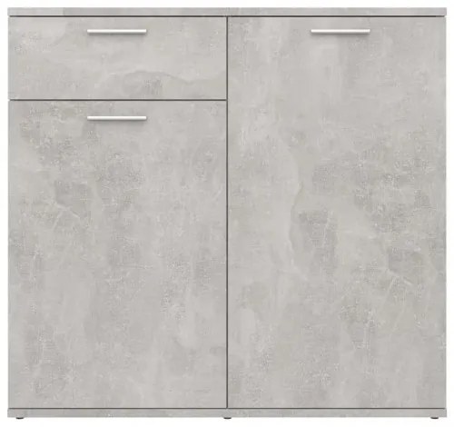 vidaXL Komoda betónová sivá 80x36x75 cm drevotrieska-