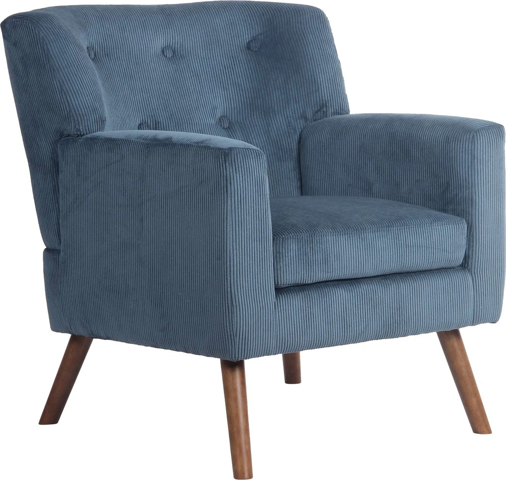 Kreslo Kioni látka cord - modrá