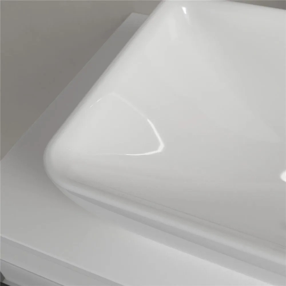 VILLEROY & BOCH Venticello umývadlo na dosku (k čiastočnému zapusteniu), bez otvoru, s prepadom, 550 x 360 mm, biela alpská, s povrchom CeramicPlus, 411355R1