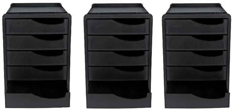 United Office® Kancelársky box s 5 zásuvkami, 3 kusy (800005824)