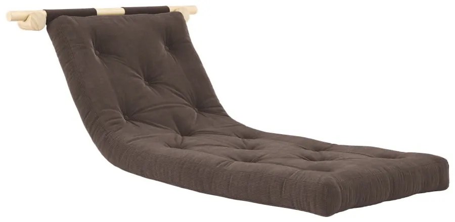 Tmavohnedé menčestrové kreslo Hooked – Karup Design