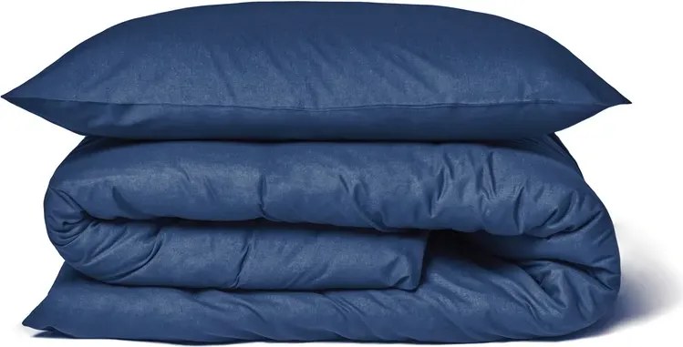 Bavlnené obliečky CALMORA tmavomodré Rozmer obliečky: 2 ks 70 x 90 cm | 200 x 220 cm