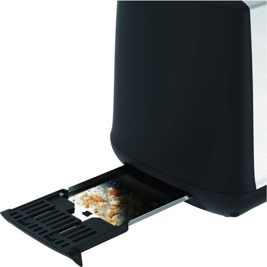 Čierny/v striebornej farbe hriankovač Subito TT340830 – Tefal