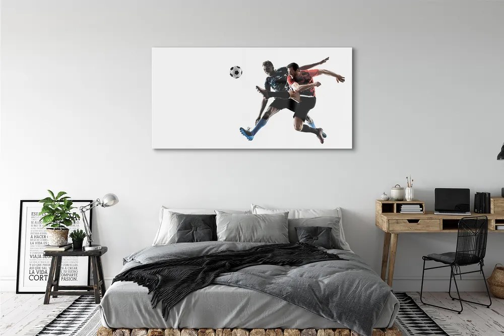 Obraz plexi Muži futbal 140x70 cm