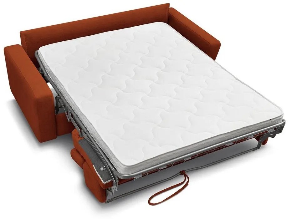 Rozkladacia pohovka v tehlovej farbe 195 cm Monaco – Bobochic Paris