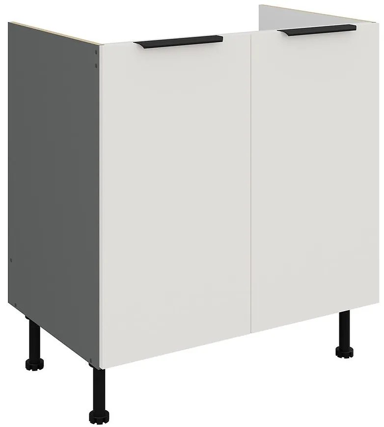 Kuchynská skrinka Aria-Wh/Ant Anti Fingerprint 80zl 2f Bb