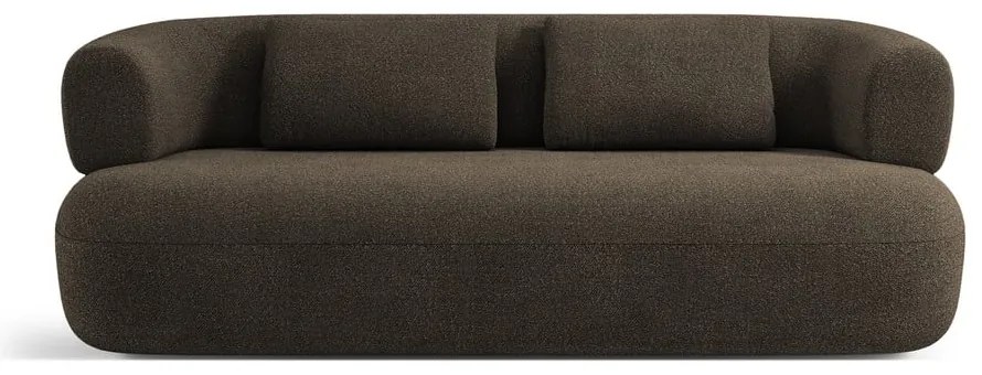 Hnedá pohovka z textílie bouclé 178 cm Jenny – Micadoni Home