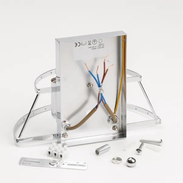 Brilagi - LED Krištáľové nástenné svietidlo MOZART 2xE14/40W/230V lesklý chróm