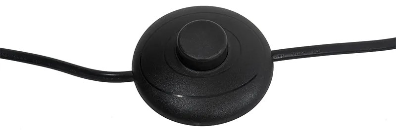 Priemyselná stojaca lampa čierna so zlatom 160 cm - Magnax