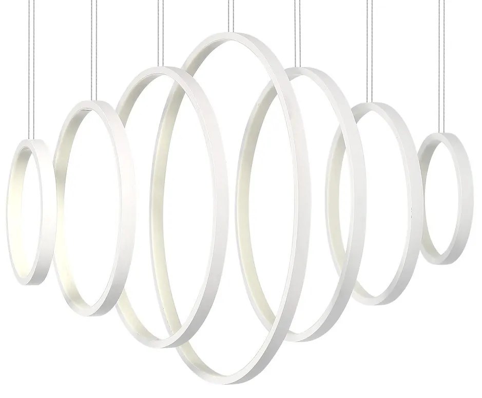 Závesné LED svietidlo Pixels, 7x LED 96w, 4000k, w