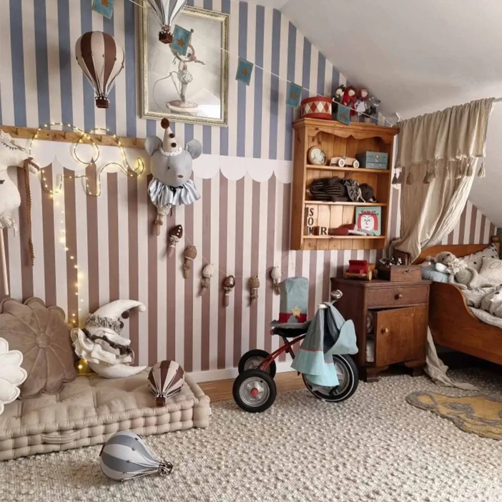 Tapeta rustikálna klasická tmavá 280x50 cm