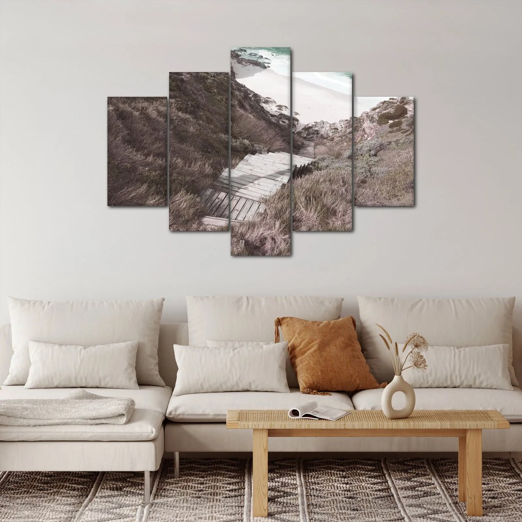 Obraz - Cesta k smaragdovému moru (150x105 cm)