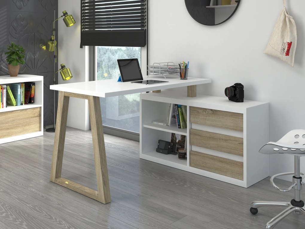 Rohový PC stolík. Akcia -20%. Vlastná spoľahlivá doprava až k Vám domov. 1053437