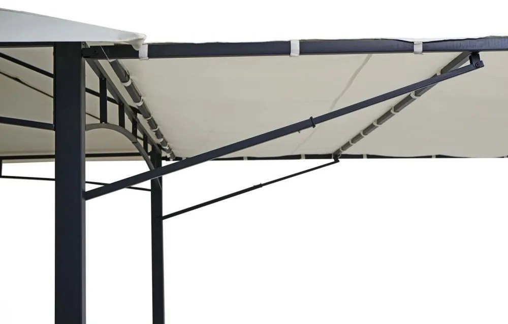 Pergola se stahovací střechou 2,5x2,5 m