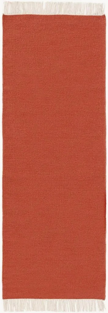 Ručne tkaný vlnený behúň s krátkym vlasom Liv