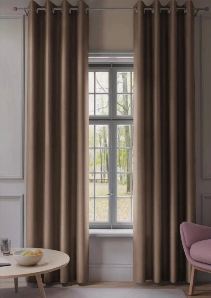 2x Svetlohnedý záves OXFORD 140x250 cm