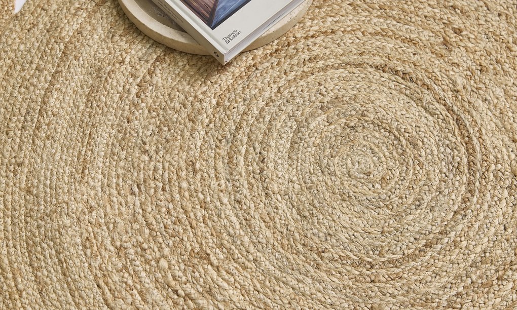 Diamond Carpets India, Ručne viazaný kusový koberec Hesper J-15 Natural kruh, 300x300 (priemer) kruh, béžová, chodba / predsieň