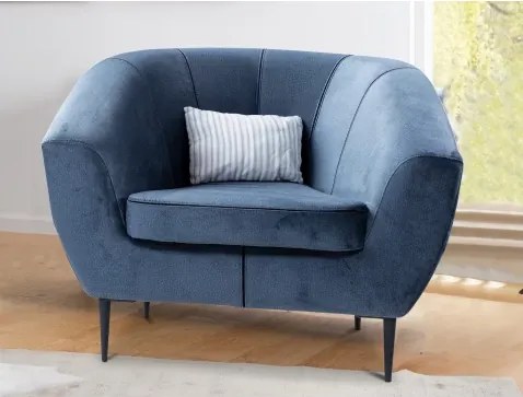 Kreslo Olivio, modrá látka%