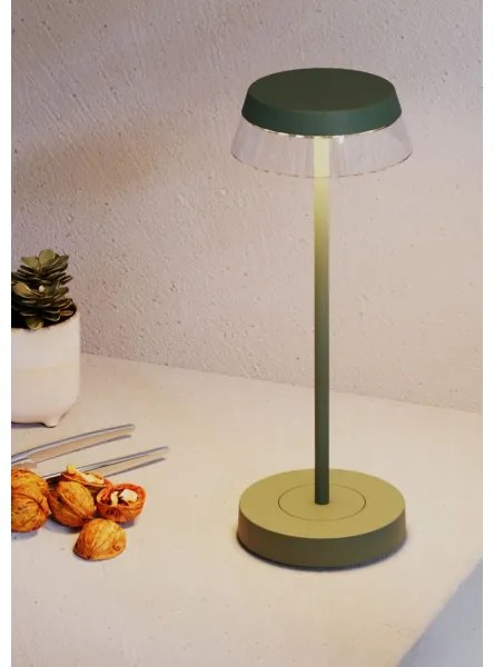 Redo 90309 - LED Stmievateľná stolná lampa ILUNA LED/2,5W/5V 3000 mAh IP65 zelená