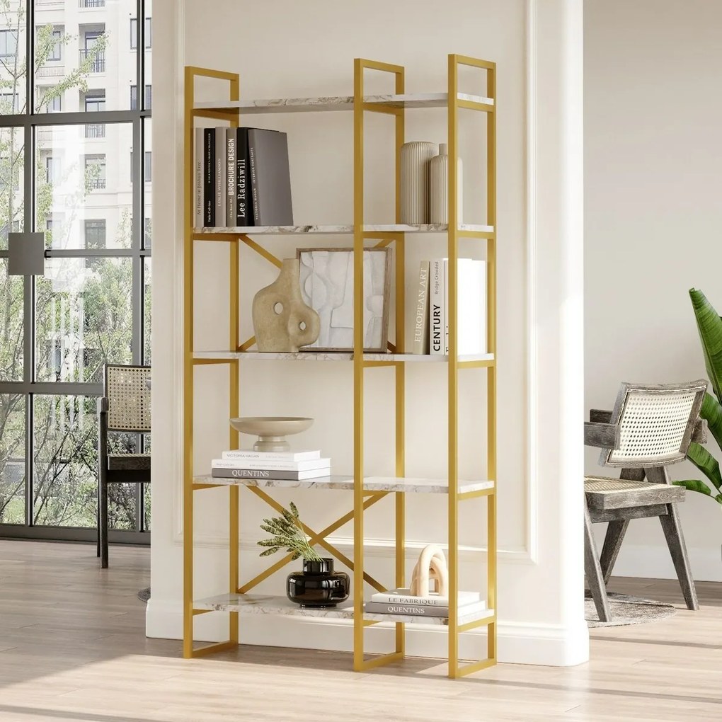 Regál Vento Double Marble and Gold, M