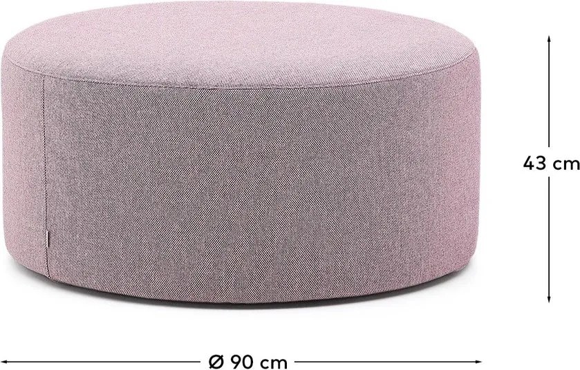 Fialový taburet Kaeli – Kave Home