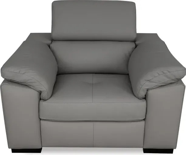 Moderné kožené kreslo LOREN II, béžová (madras - 142 taupe)