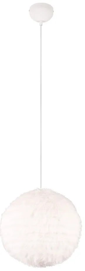 Krémové závesné svietidlo ø 35 cm Furry – Reality