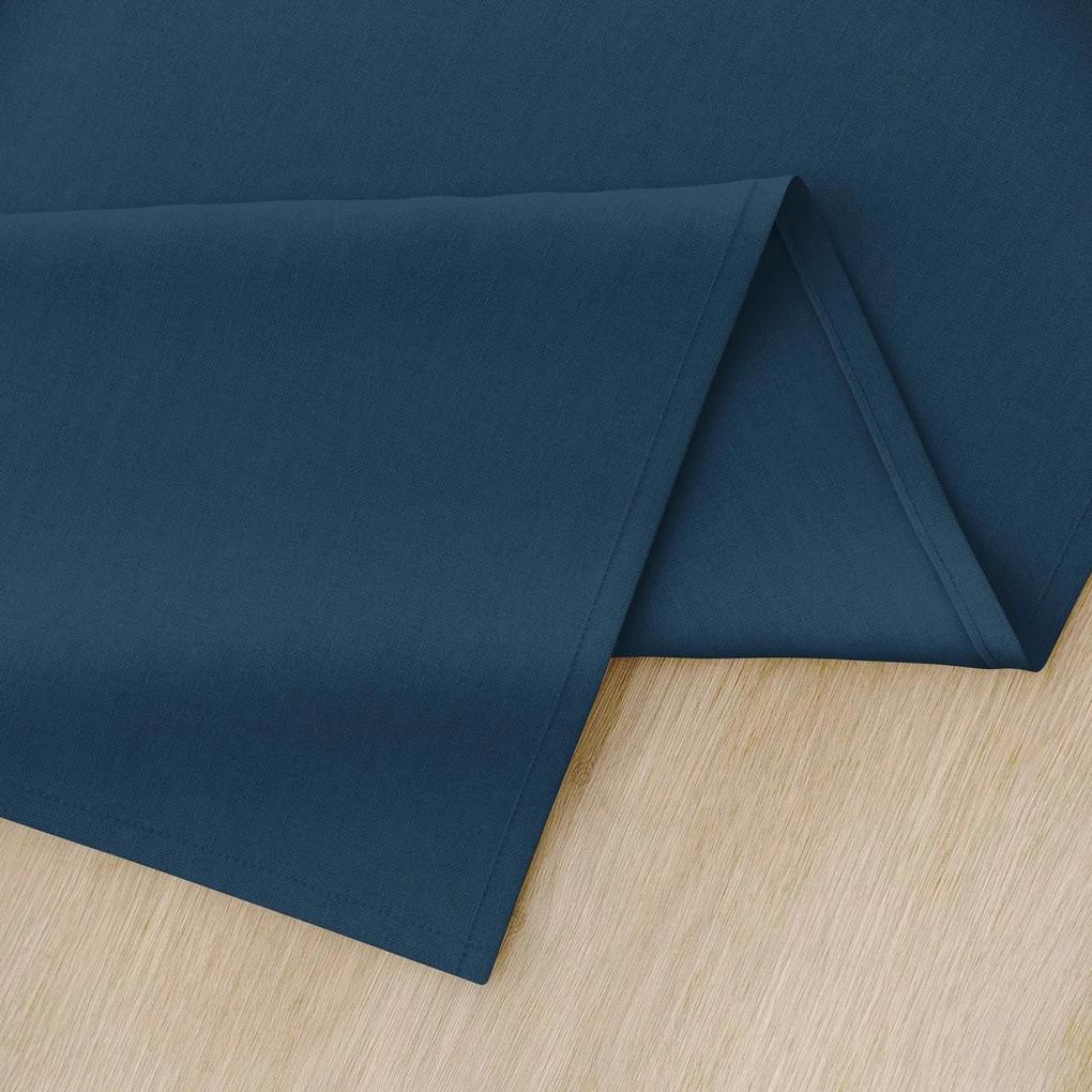 Goldea behúň na stôl 100% bavlnené plátno - námornícky modrý 50x180 cm