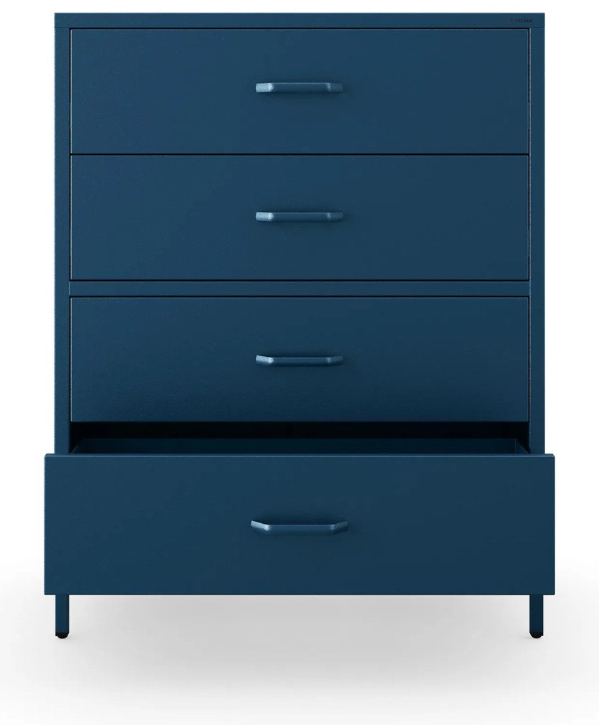 Komoda CARLA, 800 x 1015 x 400 mm, Modern: tmavomodrá farba