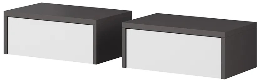 Moderná posteľ Sfera 160x200cm + 2x nočný stolík