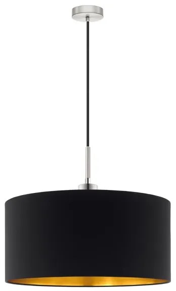 Eglo - LED  Luster na lanku TUNJA 1xE27/60W/230V čierna