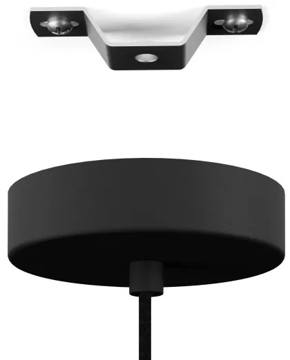 Eglo 43801 - Luster na lanku YORTH 1xE27/40W/230V čierna