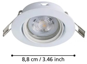 Eglo 901756 - SADA 3x LED Podhľadové svietidlo FAVAZZINA 1xGU10/4W/230V biela
