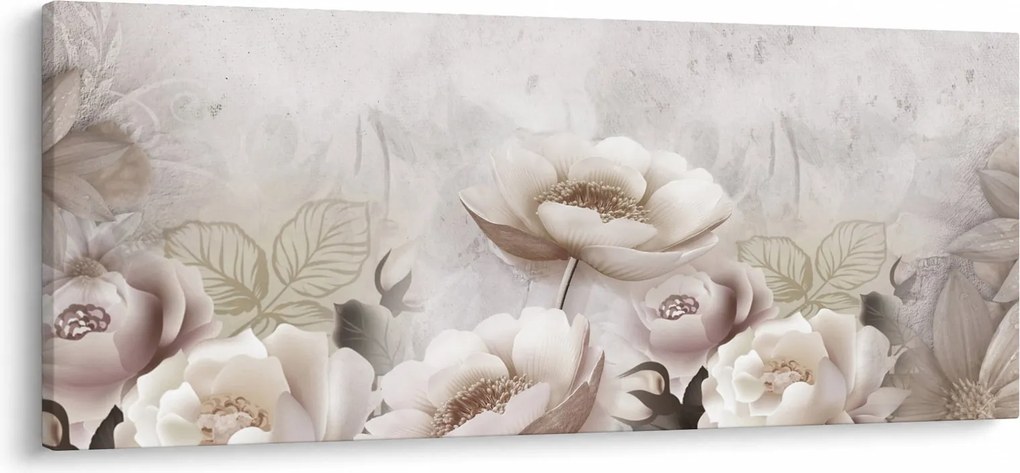 Obraz - Ružové kríky (120x50 cm)