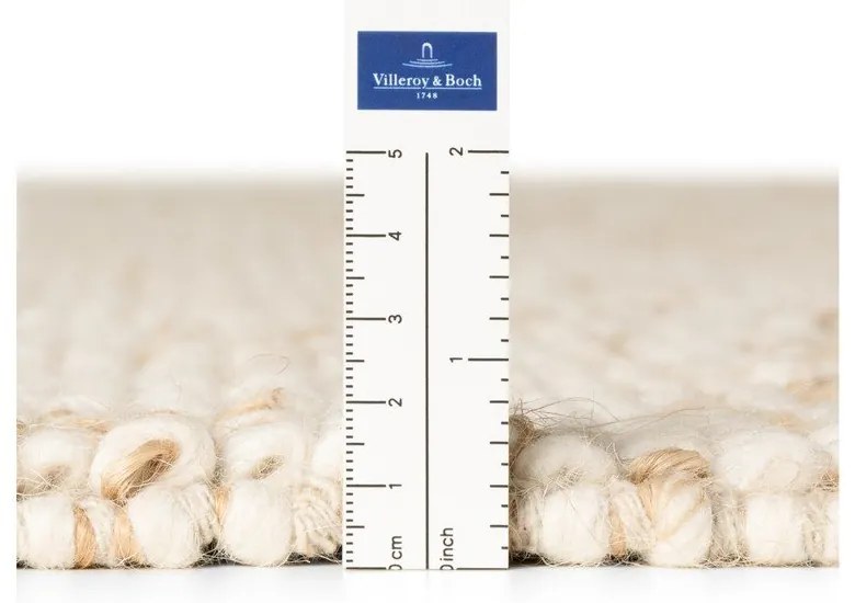 Béžový ručne tkaný koberec s prímesou vlny 80x150 cm Peas – Villeroy&amp;Boch