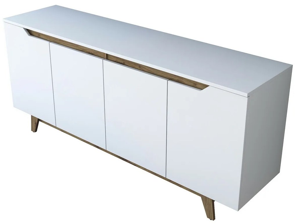 Skrinka Good White and Walnut